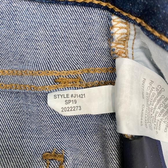 Madewell Cali Demi-Boot Jeans in Danny Wash: TENCEL™ Denim Edition size 24 - Picture 5 of 7